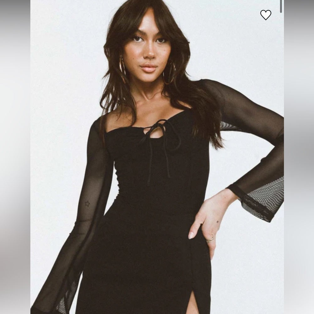 Princess Polly Jacob Long Sleeve Bodysuit Black